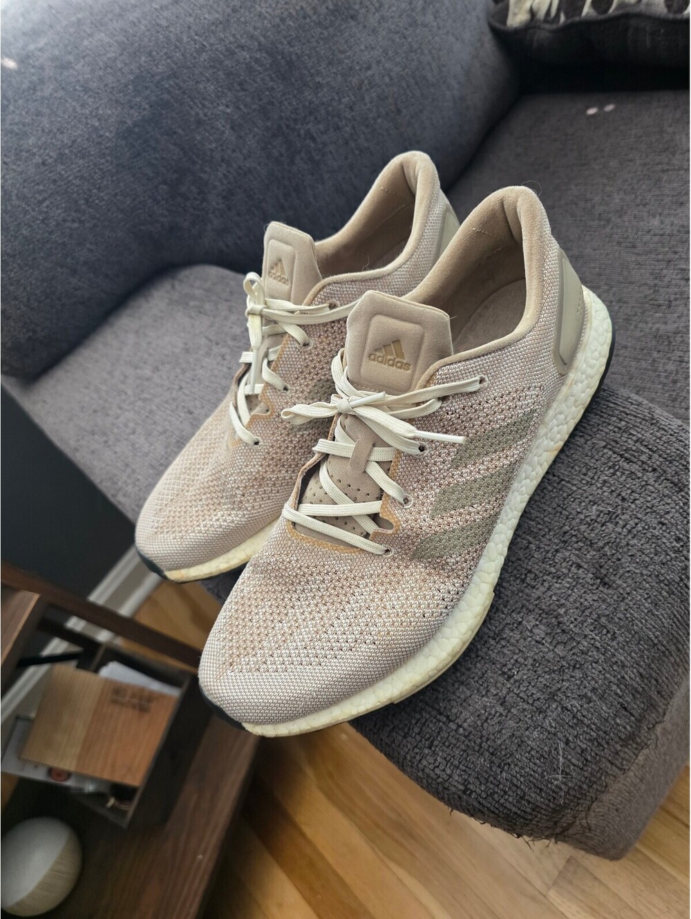Adidas Pureboost DPR Trace Mens 11 Khaki Lifestyle Sneakers Boost Shoes